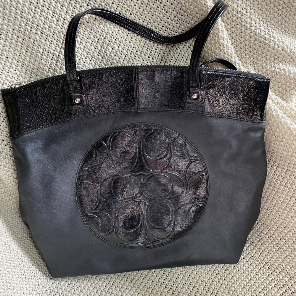 COACH Laura Large Designer Logo Tote